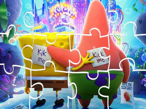 Spongebob Sponge On The Run Jigsaw Game game screenshot - girls - Free online game