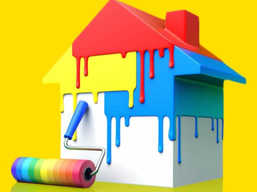 Captura de pantalla del juego House Paint Puzzle - boys - Juego gratuito en línea