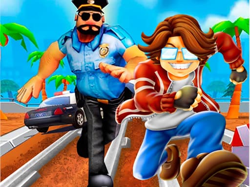 Captura de pantalla del juego Rail Blazers Runner - hypercasual - Juego gratuito en línea