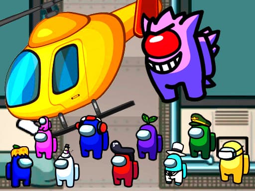 Among us airship slings游戏截图 - arcade - 免费在线游戏