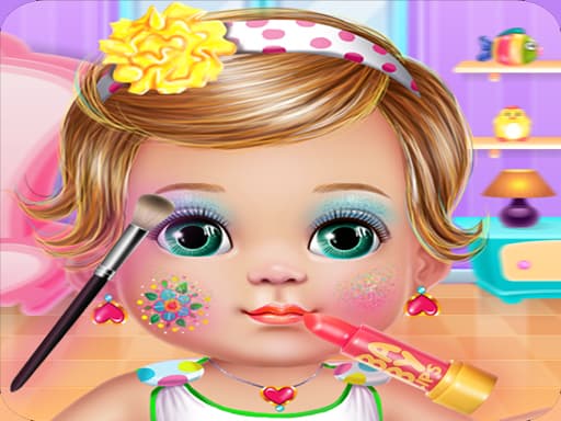 Baby Dress Up and Makeup game screenshot - girls - Free online game