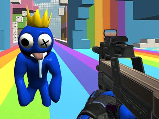 Captura de pantalla del juego Rainbow Friends Survival - shooting - Juego gratuito en línea