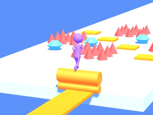 Captura de pantalla del juego Roller Runner 3D - hypercasual - Juego gratuito en línea