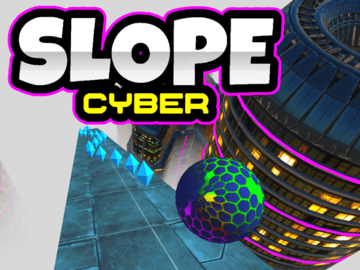 Captura de pantalla del juego Slope Cyber - arcade - Juego gratuito en línea