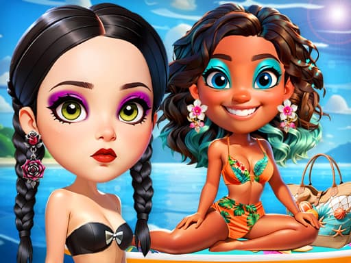 Wave Chic Ocean Fashion Frenzy game screenshot - girls - Free online game