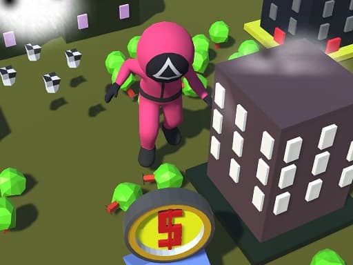 Captura de pantalla del juego Squid Gamer City Destroyer - action - Juego gratuito en línea