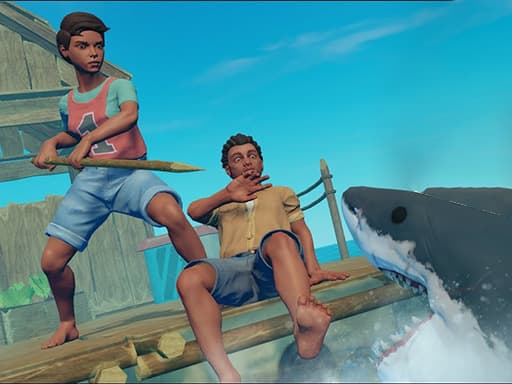 Raft World game screenshot - hypercasual - Free online game