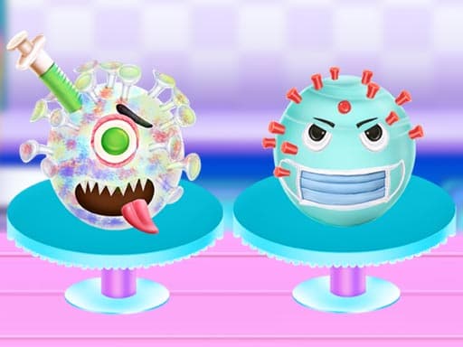 CORONA CAKE COOKING game screenshot - girls - Free online game