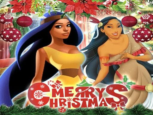 Pocahontas Christmas Sweater Dress Up game screenshot - hypercasual - Free online game