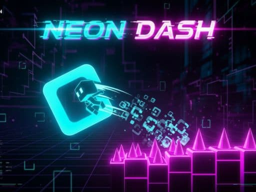 Neon Dash: Survive the Dash game screenshot - racing - Free online game