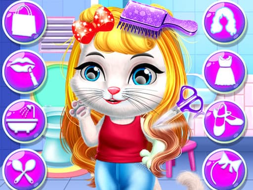 Chic Baby Kitty Hair Salon游戏截图 - girls - 免费在线游戏