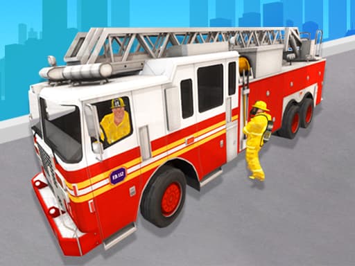 Captura de pantalla del juego City Rescue Fire Truck Games - action - Juego gratuito en línea