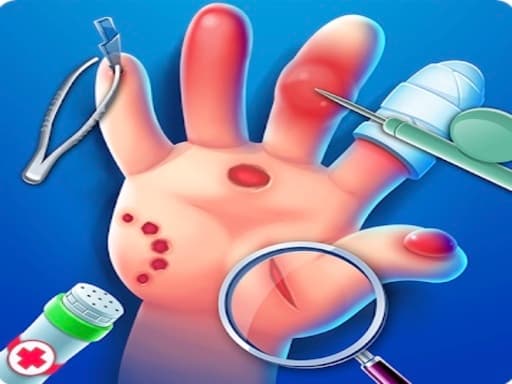 Hand Doctor : Kids Doctor game screenshot - hypercasual - Free online game