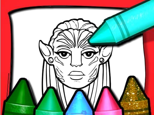 Avatar Coloring Book游戏截图 - girls - 免费在线游戏