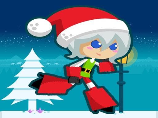 Captura de pantalla del juego Santa Girl runner - adventure - Juego gratuito en línea