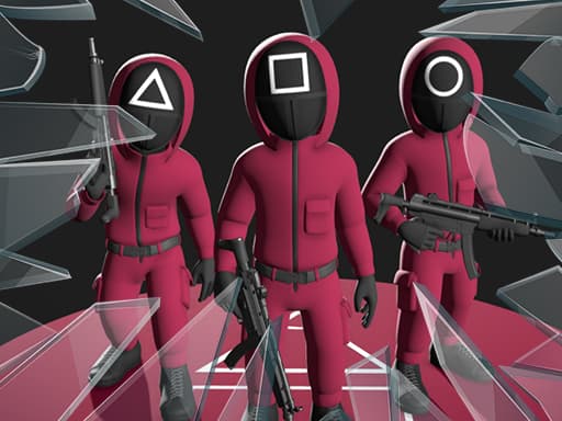 Captura de pantalla del juego Squid Glass Bridge - hypercasual - Juego gratuito en línea