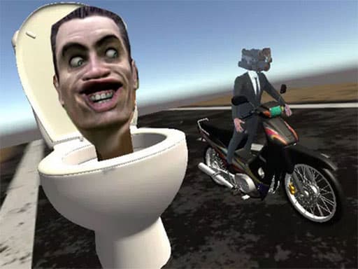 Skibidi Toilet Moto Bike Racing 2 game screenshot - sports - Free online game