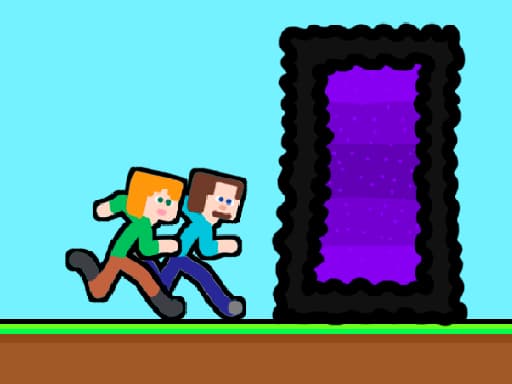 Captura de pantalla del juego Steveman and Alexwoman - adventure - Juego gratuito en línea