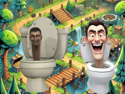 Skibidi Toilet Cross The Road game screenshot - adventure - Free online game