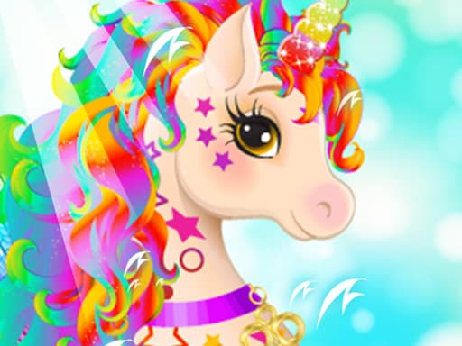 Unicorn For girls Dress up game screenshot - girls - Free online game