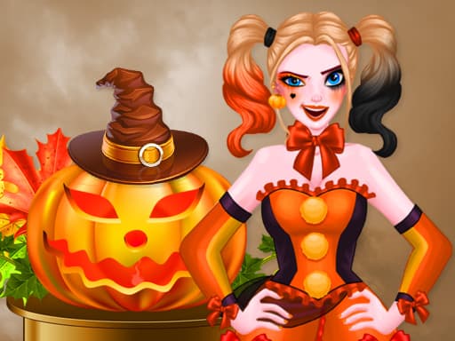 Pumpkin Carving game screenshot - girls - Free online game