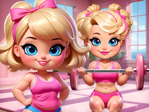 Bonnie Fitness Frenzy game screenshot - girls - Free online game