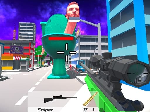 Captura de pantalla del juego Skibidi Toilet FPS Shooting Survival - shooting - Juego gratuito en línea
