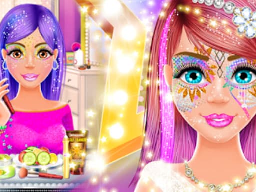 Face Paint Salon: Glitter Makeup Party Games game screenshot - hypercasual - Free online game
