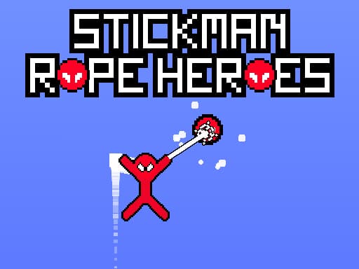 Stickman Rope Heroes game screenshot - fighting - Free online game