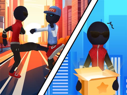 Stick Rope Hero game screenshot - arcade - Free online game