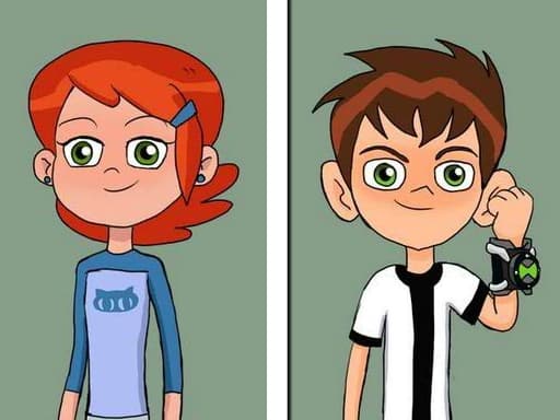 Ben 10 5 Diffs game screenshot - hypercasual - Free online game