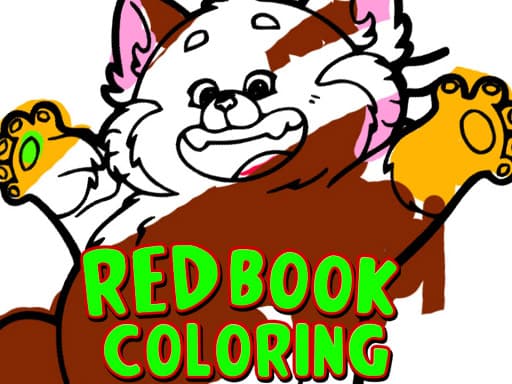Red Coloring Book game screenshot - girls - Free online game