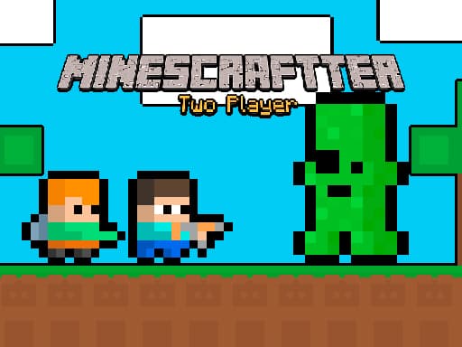 Minescraftter Two Player游戏截图 - arcade - 免费在线游戏