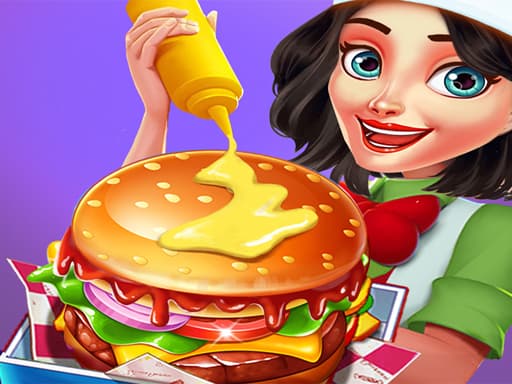 Cooking burger Maker Chef game screenshot - girls - Free online game