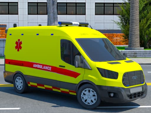 Captura de pantalla del juego Emergency Ambulance Driving Game - adventure - Juego gratuito en línea