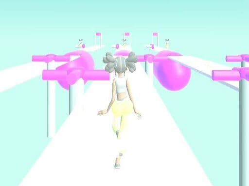 Girly Race Runner game screenshot - girls - Free online game