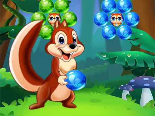 Captura de pantalla del juego Bubbles Shooter Squirrel - puzzles - Juego gratuito en línea