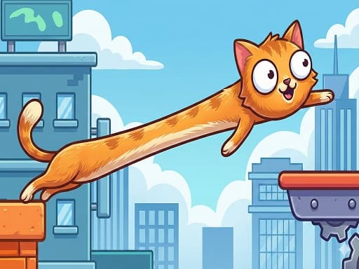 Captura de pantalla del juego CatStretch - arcade - Juego gratuito en línea