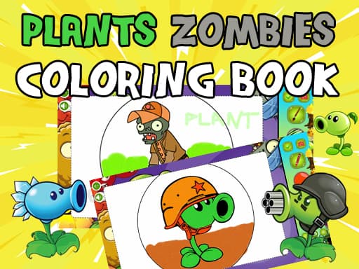 Plants vs Zombies Coloring game screenshot - girls - Free online game