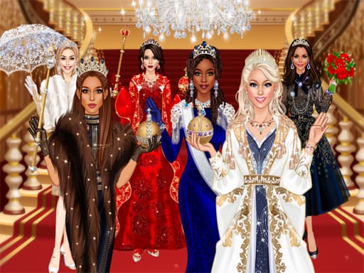 Red Carpet Royal Dress Up game screenshot - girls - Free online game