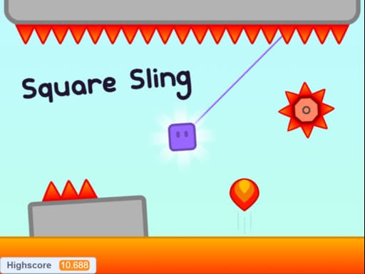 Square Sling game screenshot - arcade - Free online game