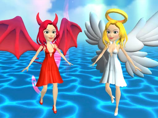 Heaven or Hell  The choice is yours game screenshot - hypercasual - Free online game