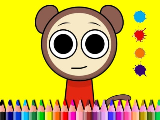 BTS Sprunki Valentine Coloring game screenshot - girls - Free online game