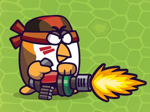 Captura de pantalla del juego Chicken Wars: Merge Guns - shooting - Juego gratuito en línea