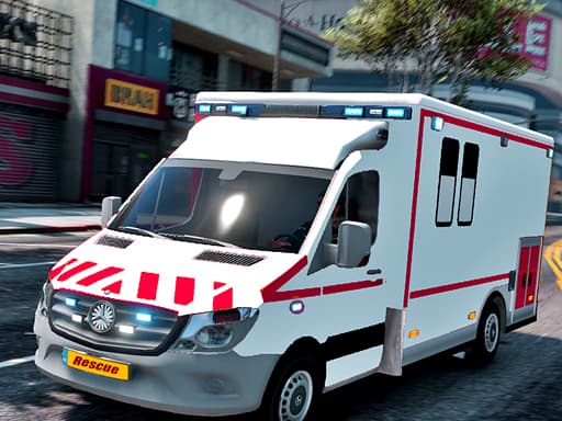 Captura de pantalla del juego Ambulance Rescue Race - racing - Juego gratuito en línea