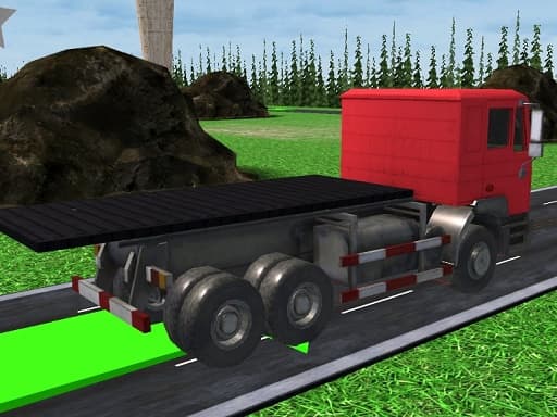 Truck Driving Construction Transport game screenshot - action - Free online game