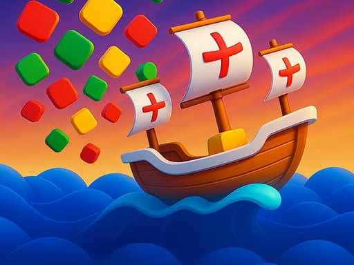 Color Box Ship game screenshot - arcade - Free online game
