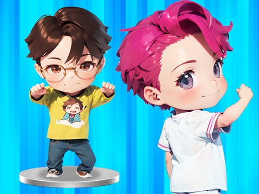 BTS Chibi Claw Machine game screenshot - girls - Free online game