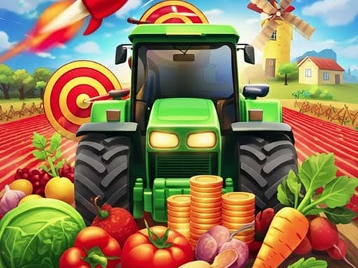 Tractor Farming Simulation 3D game screenshot - hypercasual - Free online game