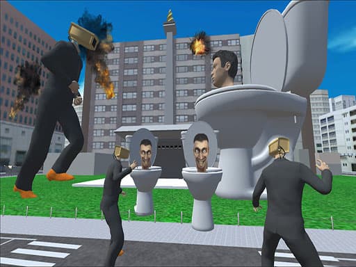 Captura de pantalla del juego Skibidi Toilet Rage - arcade - Juego gratuito en línea
